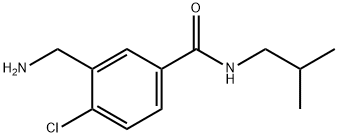 3-(Aminomethyl)-4-chloro-N-isobutylbenzamide hydrochloride Struktur