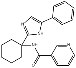 N-(1-(4-Phenyl-1H-imidazol-2-yl)cyclohexyl)nicotinamide Struktur