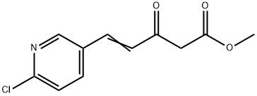 (e)-methyl 5-(6-chloropyridin-3-yl)-3-oxopent-4-enoate Struktur