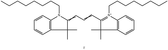 1,1'-DIOCTYL-3,3,3',3'-TETRAMETHYLINDOCARBOCYANINE IODIDE Struktur