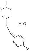 4-[(1-METHYL-4(1H)-PYRIDINYLIDENE)ETHYLIDENE]-2,5-CYCLOHEXADIEN-1-ONE HYDRATE Struktur