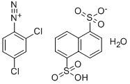 2,4-Dichlorobenzenediazonium 1,5-naphthalenedisulfonate hydrate Struktur