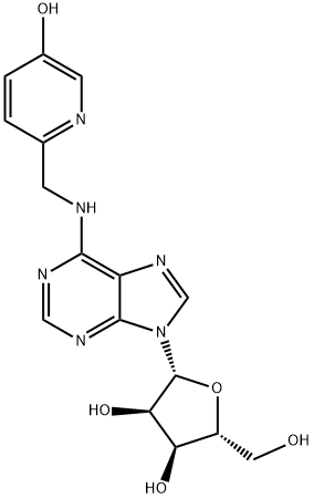 6-(5-hydroxy-2-pyridylmethylamino)-9-beta-ribofuranosylpurine Struktur