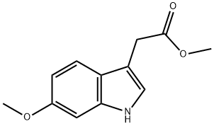 1H-Indole-3-acetic acid, 6-Methoxy-, Methyl ester Struktur