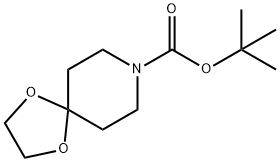 4,4-(ETHYLENEDIOXY)-1-TERT-BUTOXYCARBONYLPIPERIDINE Struktur