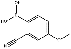 2-CYANO-4-METHOXYPHENYLBORONIC ACID Struktur