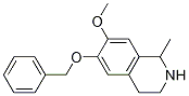 6-(benzyloxy)-7-Methoxy-1-Methyl-1,2,3,4-tetrahydroisoquinoline Struktur