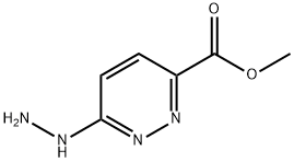 3-Pyridazinecarboxylic acid, 6-hydrazinyl-, methyl ester Struktur