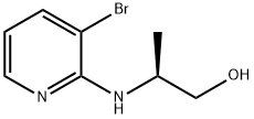 (S)-2-(3-bromopyridin-2-ylamino)propan-1-ol Struktur