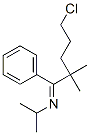 N-(5-Chloro-2,2-dimethyl-1-phenyl-pentylidene)isopropylamine Struktur