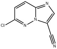 6-CHLORO-IMIDAZO[1,2-B]PYRIDAZINE-3-CARBONITRILE Struktur