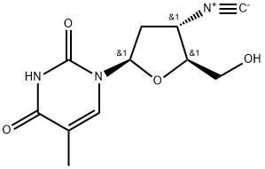 3'-isocyano-3'-deoxythymidine Struktur