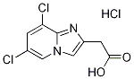 (6,8-Dichloroimidazo[1,2-a]pyridin-2-yl)-acetic acid hydrochloride Struktur