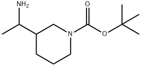 tert-butyl 3-(1-aMinoethyl)piperidine-1-carboxylate Struktur