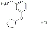 BenzeneMethanaMine, 3-(cyclopentyloxy)-, hydrochloride Struktur