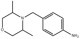 BenzenaMine, 4-[(3,5-diMethyl-4-Morpholinyl)Methyl]- Struktur