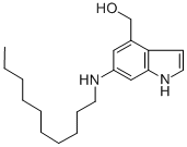 6-(N-DECYLAMINO)-4-HYDROXYMETHYLINDOLE Struktur