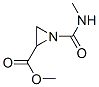 2-Aziridinecarboxylicacid,1-[(methylamino)carbonyl]-,methylester,(1R-trans)-(9CI) Struktur