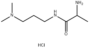 2-Amino-N-[3-(dimethylamino)propyl]propanamidedihydrochloride Struktur