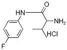 2-Amino-N-(4-fluorophenyl)-3-methylbutanamidehydrochloride Struktur