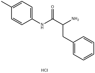 2-Amino-N-(4-methylphenyl)-3-phenylpropanamidehydrochloride Struktur