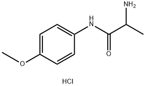 2-Amino-N-(4-methoxyphenyl)propanamidehydrochloride Struktur