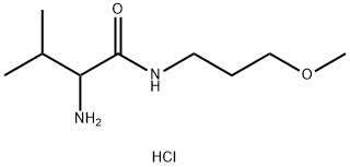 2-Amino-N-(3-methoxypropyl)-3-methylbutanamidehydrochloride Struktur