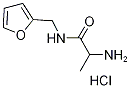 2-Amino-N-(2-furylmethyl)propanamide hydrochloride Struktur