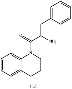 2-Amino-1-[3,4-dihydro-1(2H)-quinolinyl]-3-phenyl-1-propanone hydrochloride Struktur