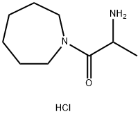 2-Amino-1-(1-azepanyl)-1-propanone hydrochloride Struktur