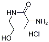 2-Amino-N-(2-hydroxyethyl)propanamidehydrochloride Struktur