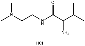 2-Amino-N-[2-(dimethylamino)ethyl]-3-methylbutanamide dihydrochloride Struktur