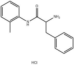 2-Amino-N-(2-methylphenyl)-3-phenylpropanamidehydrochloride Struktur