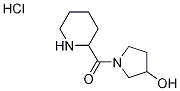 (3-Hydroxy-1-pyrrolidinyl)(2-piperidinyl)-methanone hydrochloride Struktur