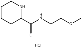 N-(2-Methoxyethyl)-2-piperidinecarboxamidehydrochloride Struktur