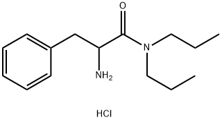 2-Amino-3-phenyl-N,N-dipropylpropanamidehydrochloride Struktur