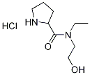 N-Ethyl-N-(2-hydroxyethyl)-2-pyrrolidinecarboxamide hydrochloride Struktur