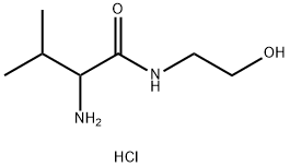 2-Amino-N-(2-hydroxyethyl)-3-methylbutanamidehydrochloride Struktur