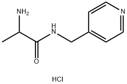 2-Amino-N-(4-pyridinylmethyl)propanamidehydrochloride Struktur