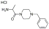 2-Amino-1-(4-benzyl-1-piperazinyl)-1-propanonehydrochloride Struktur