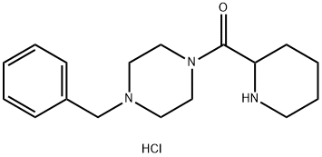 (4-Benzyl-1-piperazinyl)(2-piperidinyl)methanonehydrochloride Struktur