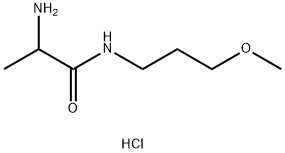 2-Amino-N-(3-methoxypropyl)propanamidehydrochloride Struktur