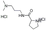 N-[3-(Dimethylamino)propyl]-2-pyrrolidinecarboxamide dihydrochloride Struktur