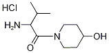 2-Amino-1-(4-hydroxy-1-piperidinyl)-3-methyl-1-butanone hydrochloride Struktur