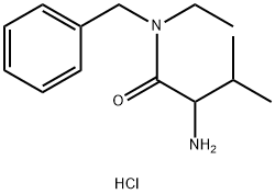 2-Amino-N-benzyl-N-ethyl-3-methylbutanamidehydrochloride Struktur