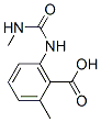 Benzoic acid, 2-methyl-6-[[(methylamino)carbonyl]amino]- (9CI) Struktur