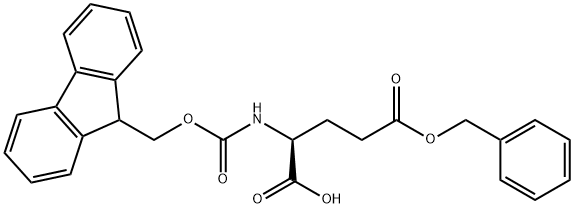 Fmoc-L-glutamic acid-gamma-benzyl ester Struktur