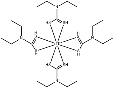 TITANIUM DIETHYLDITHIOCARBAMATE Struktur