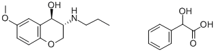 (-)-(3R,4R)-3-(PROPYLAMINO)-6-METHOXY-1-BENZOPYRAN-4-OL MANDELATE SALT Struktur