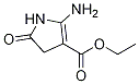 2-aMino-4,5-dihydro-5-oxo-1H-Pyrrole-3-carboxylic acid ethyl ester Struktur